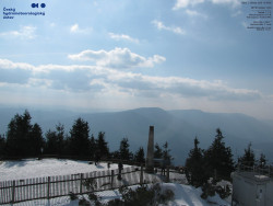 Pohled na jihozápad, Smrk