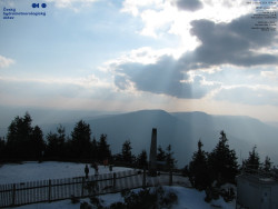 Pohled na jihozápad, Smrk