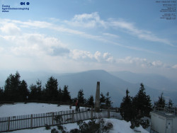 Pohled na jihozápad, Smrk