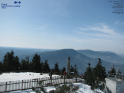 Pohled na jihozápad, Smrk