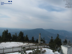 Pohled na jihozápad, Smrk