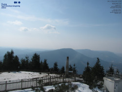 Pohled na jihozápad, Smrk