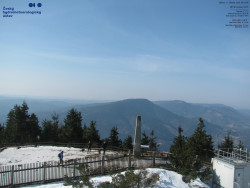 Pohled na jihozápad, Smrk