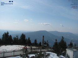 Pohled na jihozápad, Smrk