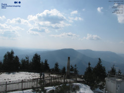 Pohled na jihozápad, Smrk