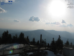 Pohled na jihozápad, Smrk