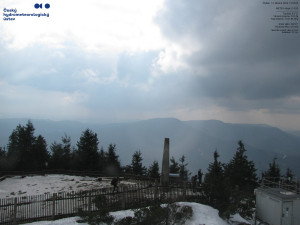 Lysá hora - Pohled na jihozápad, Smrk - 12.3.2026 v 14:00 Lysá hora - Pohled na jihozápad, Smrk - 12.3.2026 v 14:00