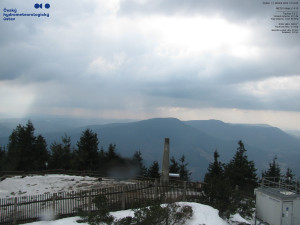 Lysá hora - Pohled na jihozápad, Smrk - 12.3.2026 v 14:15 Lysá hora - Pohled na jihozápad, Smrk - 12.3.2026 v 14:15