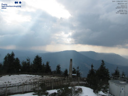 Pohled na jihozápad, Smrk