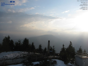 Lysá hora - Pohled na jihozápad, Smrk - 12.3.2026 v 17:00 Lysá hora - Pohled na jihozápad, Smrk - 12.3.2026 v 17:00