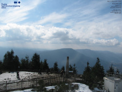 Pohled na jihozápad, Smrk