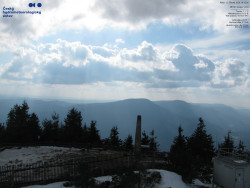 Pohled na jihozápad, Smrk