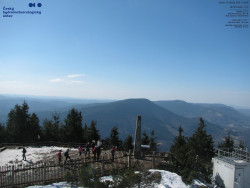 Pohled na jihozápad, Smrk