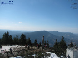 Pohled na jihozápad, Smrk