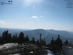 Pohled na jihozápad, Smrk