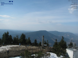 Pohled na jihozápad, Smrk