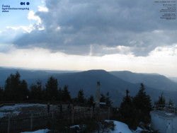 Pohled na jihozápad, Smrk