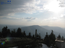 Pohled na jihozápad, Smrk