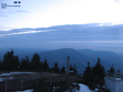 Pohled na jihozápad, Smrk