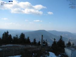 Pohled na jihozápad, Smrk