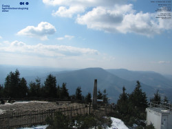 Pohled na jihozápad, Smrk