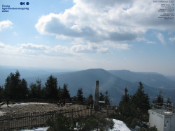 Pohled na jihozápad, Smrk