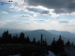 Pohled na jihozápad, Smrk