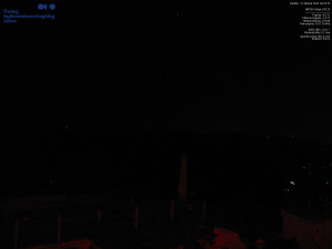 Lysá hora - Pohled na jihozápad, Smrk - 22.3.2026 v 00:30 Lysá hora - Pohled na jihozápad, Smrk - 22.3.2026 v 00:30