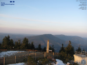 Lysá hora - Pohled na jihozápad, Smrk - 22.3.2026 v 06:15 Lysá hora - Pohled na jihozápad, Smrk - 22.3.2026 v 06:15