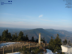 Pohled na jihozápad, Smrk