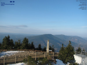 Lysá hora - Pohled na jihozápad, Smrk - 22.3.2026 v 07:15 Lysá hora - Pohled na jihozápad, Smrk - 22.3.2026 v 07:15