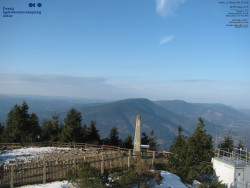 Pohled na jihozápad, Smrk