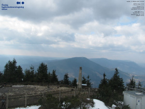 Lysá hora - Pohled na jihozápad, Smrk - 22.3.2026 v 11:00 Lysá hora - Pohled na jihozápad, Smrk - 22.3.2026 v 11:00