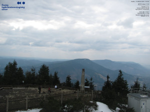 Lysá hora - Pohled na jihozápad, Smrk - 22.3.2026 v 13:00 Lysá hora - Pohled na jihozápad, Smrk - 22.3.2026 v 13:00