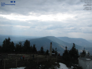 Lysá hora - Pohled na jihozápad, Smrk - 22.3.2026 v 13:15 Lysá hora - Pohled na jihozápad, Smrk - 22.3.2026 v 13:15