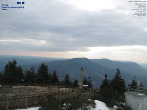 Lysá hora - Pohled na jihozápad, Smrk - 22.3.2026 v 16:00 Lysá hora - Pohled na jihozápad, Smrk - 22.3.2026 v 16:00