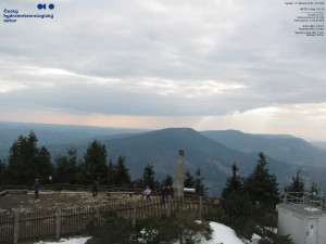 Lysá hora - Pohled na jihozápad, Smrk - 22.3.2026 v 16:15 Lysá hora - Pohled na jihozápad, Smrk - 22.3.2026 v 16:15