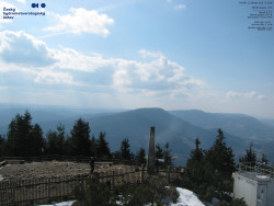 Pohled na jihozápad, Smrk