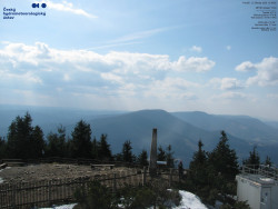 Pohled na jihozápad, Smrk