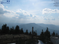 Pohled na jihozápad, Smrk