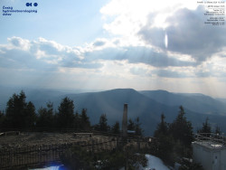 Pohled na jihozápad, Smrk