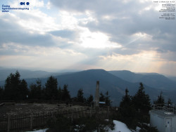 Pohled na jihozápad, Smrk