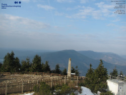 Pohled na jihozápad, Smrk