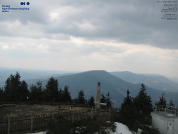 Pohled na jihozápad, Smrk