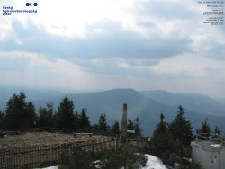 Pohled na jihozápad, Smrk