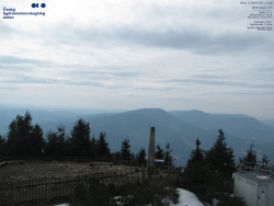 Pohled na jihozápad, Smrk