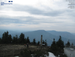 Pohled na jihozápad, Smrk