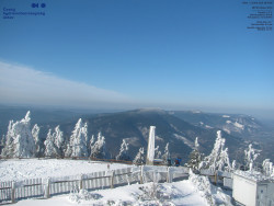 Pohled na jihozápad, Smrk