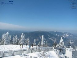 Pohled na jihozápad, Smrk