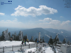 Pohled na jihozápad, Smrk